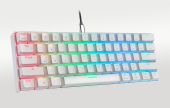Motospeed CK61 - Fehér - Blue Switch - Mechanikus Gamer Billentyűzet (Angol Kiosztás!) - 2 év garancia - Billentyűzet