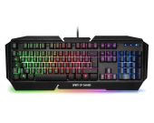 Spirit of Gamer PRO-K5 Gamer Billentyűzet - Magyar kiosztás, Színes, Félmechanikus, Normál, fém, anti ghosting, vezetékes, USB