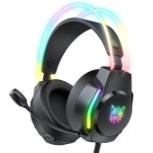 Onikuma X26 RGB Gaming Fejhallgató - Fekete - Headset