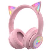 Onikuma B90 Vezeték nélküli Gamer headset - Pink - Cicafüles - Headset