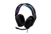 Logitech G335 Gamer Headset, Stereo, Over-Ear, mikrofonos, 3.5mm jack, vezetékes