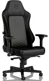 Noblechairs HERO Gamer Szék - PU Bőr - Fekete/Arany - 2 év garancia, Műbőr, 150 kg