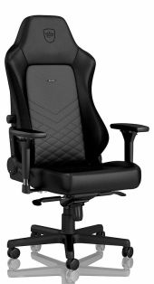 Noblechairs HERO Gaming Szék - Valódi Bőr - Fekete - 3 év garancia - Gamer szék