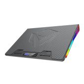 Meetion laptop hűtő (1 nagy ventillátor) CP5050, 19col, alumínium, állítható, USB, RGB