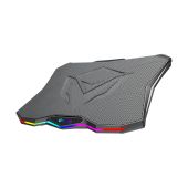 Meetion Gamer Laptop Hűtőpad 17", 17col, alumínium, állítható, USB, RGB
