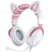 Onikuma X10 Fehér-Pink RGB Gamer Headset - Cicafüles - Headset