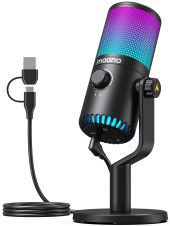 MAONO DM30 RGB USB Streamer/Gamer Mikrofon, kondenzátoros, RGB, USB