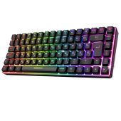 Spirit of Gamer ELITE K70 TKL Gamer billentyűzet - Magyar Kiosztás, RGB, Félmechanikus, TKL, anti ghosting, vezeték nélküli, wireless, USB, +egér