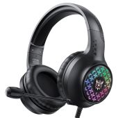 Onikuma X7 Pro RGB Gamer Fejhallgató - Fekete, Stereo, Over-Ear, mikrofonos, RGB, 3.5mm jack, vezetékes