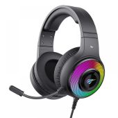 Havit H2042d Gamer fejhallgató Fekete, Virtual surround, Over-Ear, mikrofonos, RGB, USB, vezetékes