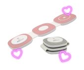 Boost Összehajtható 3 az 1-ben Vezeték nélküli töltőállomás - pink+szürke