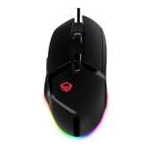 Meetion MT-G3325 Gamer Egér - Fekete, Színes, vezetékes