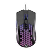 Meetion MT-GM015 Gamer Egér - Fekete, Színes, vezetékes
