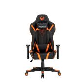 Meetion MT-CHR15 Gamer Szék - Fekete - Narancs, Műbőr, 150 kg, 2D könyöktámasz