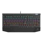 Vertux TUNGSTEN Gamer Billentyűzet - ANGOL KIOSZTÁS, BLACK switch, RGB, Mechanikus, Normál, anti ghosting, csuklótámasz, vezetékes