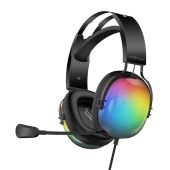 Vertux SIRIUS 7.1 Gaming Fejhallgató - Fekete, 7.1, Over-Ear, mikrofonos, RGB, USB, vezetékes