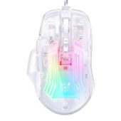 Onikuma CW923 RGB Átlátszó Gamer Egér - Egér