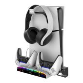 iPega PG-P5S011 Multifunckiós Playstation 5 Slim RGB Fali Tartó Állvány - Kiegészítők