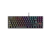 Ventaris Malevik K700-R Mechanikus Gamer Billentyűzet, RED switch, RGB, Mechanikus, TKL, anti ghosting, csuklótámasz, vezetékes, USB