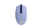 Logitech G203 LIGHTSYNC - Lila - Gamer Egér, RGB, vezetékes