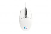Logitech G203 LIGHTSYNC - Fehér Gamer Egér, RGB, vezetékes