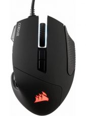 CORSAIR Scimitar Elite RGB, Fekete, 18000DPI Gamer Egér, RGB, vezetékes