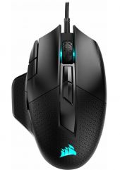 CORSAIR Nightsword RGB 18000DPI Gamer Egér, RGB, súlyozható, vezetékes, súlyozható