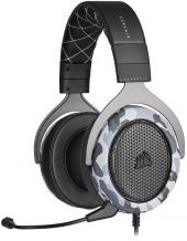 Corsair HS60 HAPTIC Gamer Headset, Stereo, Over-Ear, mikrofonos, USB, vezetékes
