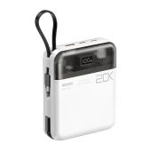 Remax Sucha Pro RPP-603 gyorstöltő Powerbank 20000mAh - Fehér - Power bank