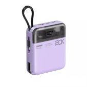 Remax Sucha Pro RPP-603 gyorstöltő Powerbank 20000mAh - Lila - Power bank