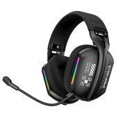 Onikuma GT808 Tri-Mode Vezeték Nélküli Gamer Headset, Stereo, Over-Ear, mikrofonos, RGB, 3.5mm jack, vezeték nélküli, wireless, bluetooth