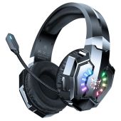 Onikuma B15 Tri-Mode Vezeték Nélküli Gamer Headset, Stereo, Over-Ear, mikrofonos, RGB, 3.5mm jack, vezeték nélküli, wireless, bluetooth