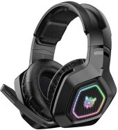 Onikuma B100 Tri-Mode Vezeték Nélküli Gamer Headset, Stereo, Over-Ear, mikrofonos, RGB, 3.5mm jack, vezeték nélküli, wireless, bluetooth
