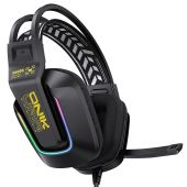 Onikuma X13 Vezetékes Gamer Fejhallgató RGB világítással - Fekete - Headset