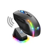 Spirit of Gamer Elite-M50 Vezeték nélküli gamer egér - Fekete, RGB, vezeték nélküli, wireless