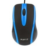Havit MS753 Vezetékes Egér - Fekete/Kék, vezetékes