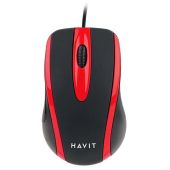 Havit MS753 Vezetékes Egér - Fekete/Piros, vezetékes