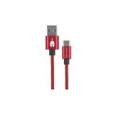 Spartan Gear - USB Kábel (Type C->USB-A) 2m - Piros