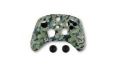 Spartan Gear - Xbox Series X|S Kontroller Szilikon Védőborítás + Thumb Grips (Xbox) - Zöld Camo
