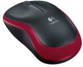 Logitech Wireless Mouse M185 - Piros - Egér