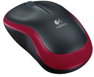 Logitech Wireless Mouse M185 - Piros