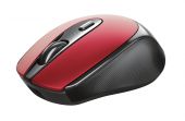 Trust Zaya Rechargeable Wireless Mouse - Piros - Egér