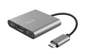 Trust DALYX 3 in 1 USB-C adapter - USB elosztó/HUB