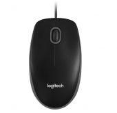 Logitech B100 Optical USB Mouse - Fekete, vezetékes