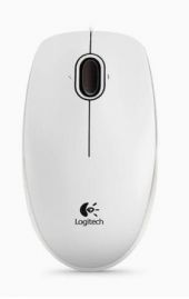 Logitech B100 Optical USB Mouse - Fehér, vezetékes