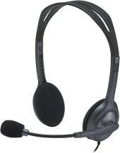 Logitech H111 Mikrofonos headset - fekete, mikrofonos, vezetékes