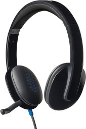 Logitech H540 Mikrofonos USB headset - fekete, mikrofonos, vezetékes