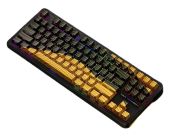 AULA F87 PRO Vezeték Nélküli Mechanikus Gamer Billentyűzet - Fekete-Sárga - Billentyűzet