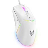 Onikuma CW929 RGB Gamer egér - Fehér - Egér