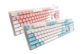 Acer OKW212 Mechanikus Gamer Billentyűzet - Fehér-Pink + Fehér-Kék - Angol kiosztás! - Csomagok